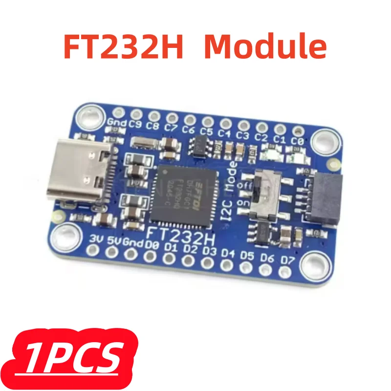

1Pcs/lot New FT232H USB TO GPIO/SPI/I2C Industries LLC interface, usb 2.0 to parallel port and serial port high speed (480mbps)