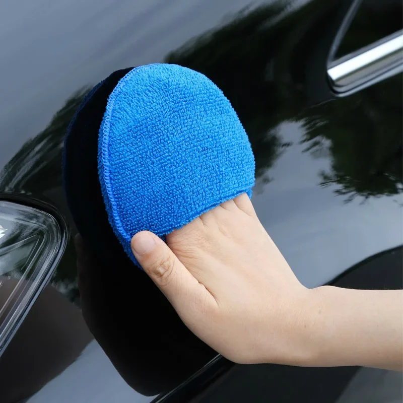 Car Cleaning Soft Microfiber Car Wax Applicator Pad Polishing Sponge for Apply and Remove Wax Auto Care Polish Foam Sponge