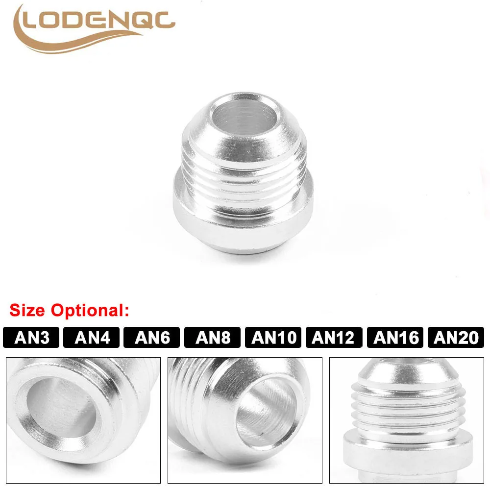 High Quality Aluminum Weld On Fitting Bung Nut AN3 AN4 AN6 AN8 AN10 AN12 AN16 AN20 Valve Cover Catch Can