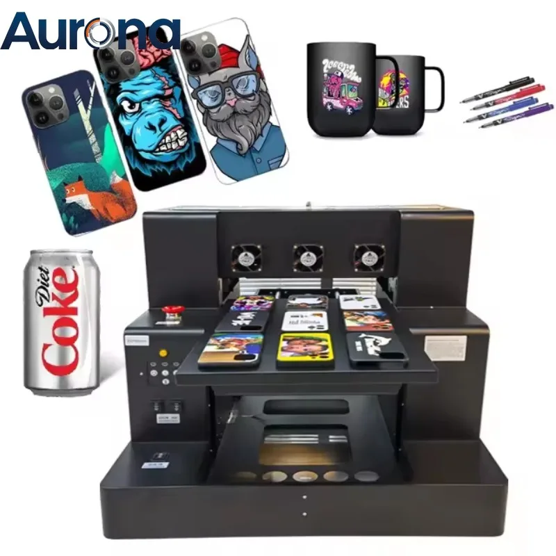 【Industrial】Hot Sales A4 UV DTF A4 Size UV Flatbed Printer For Phone Case Card Bottle Glass Wood Metal Acrylic Uv Printer