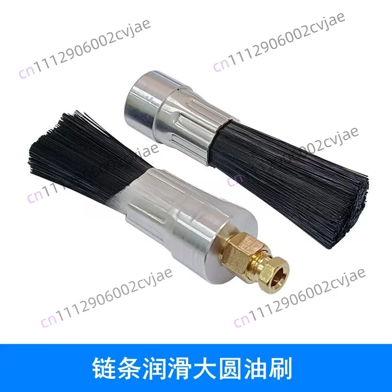 10pcs Lubricating Round Oil Brush Chain Lubrication Brush Guideway Nylon Oiler Escalator Automatic Oiling Brush M8/M10 Thread