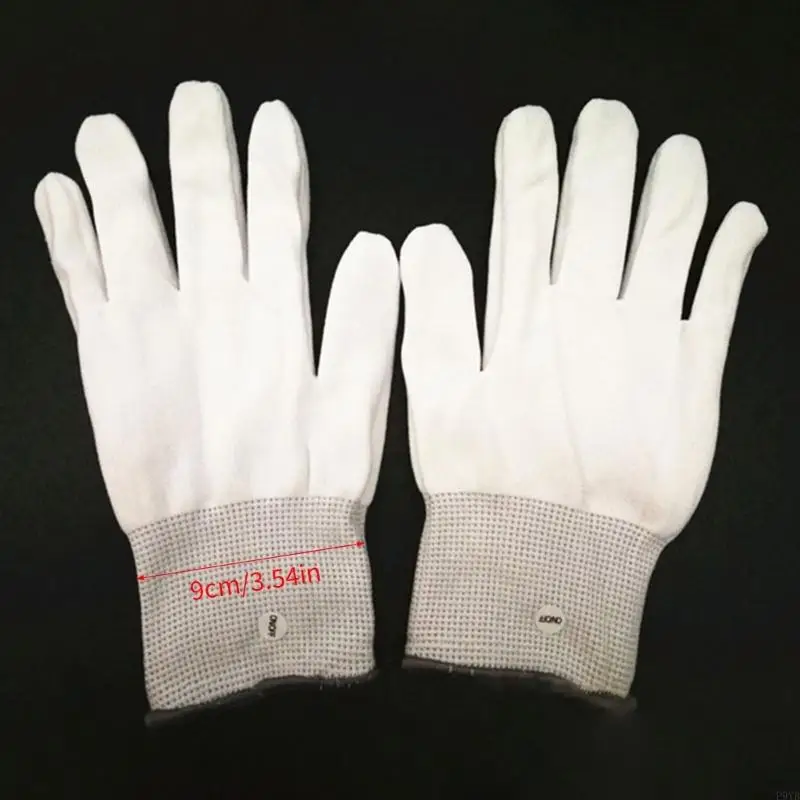 تضيء قفازات الحفلات مع ضوء وامض قفازات LED متوهجة لعيد الميلاد والهالوين والاحتفال بأعياد الميلاد P9YB