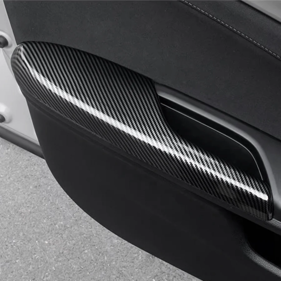 For HONDA 2016-2021 10th CIVIC SEDAN HATCHBACK TYPE-R Door armrest protective cover decorative cover Carbon fiber pattern