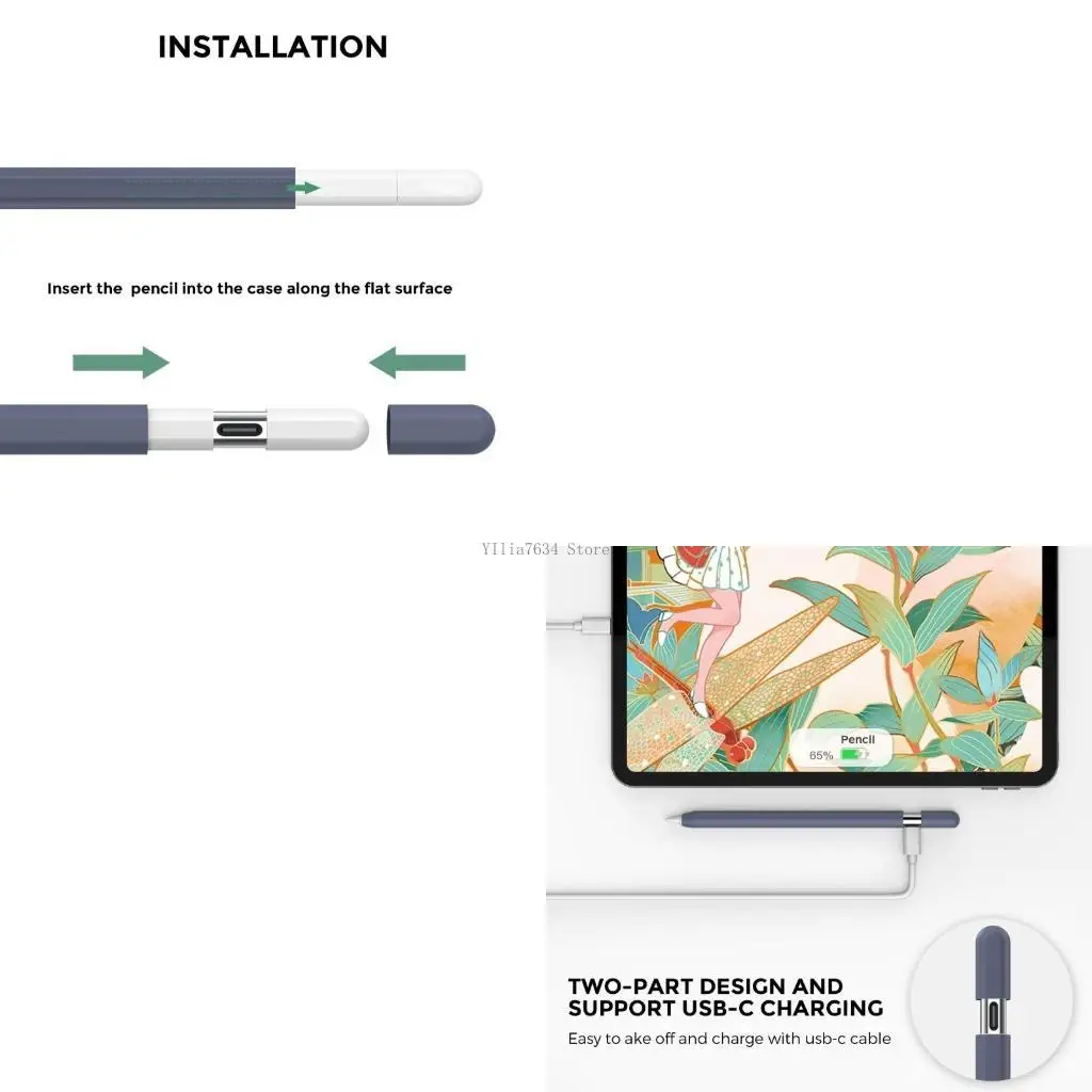 

Легкий и тонкий чехол для карандаша 3 (USB C), полная защита от падений