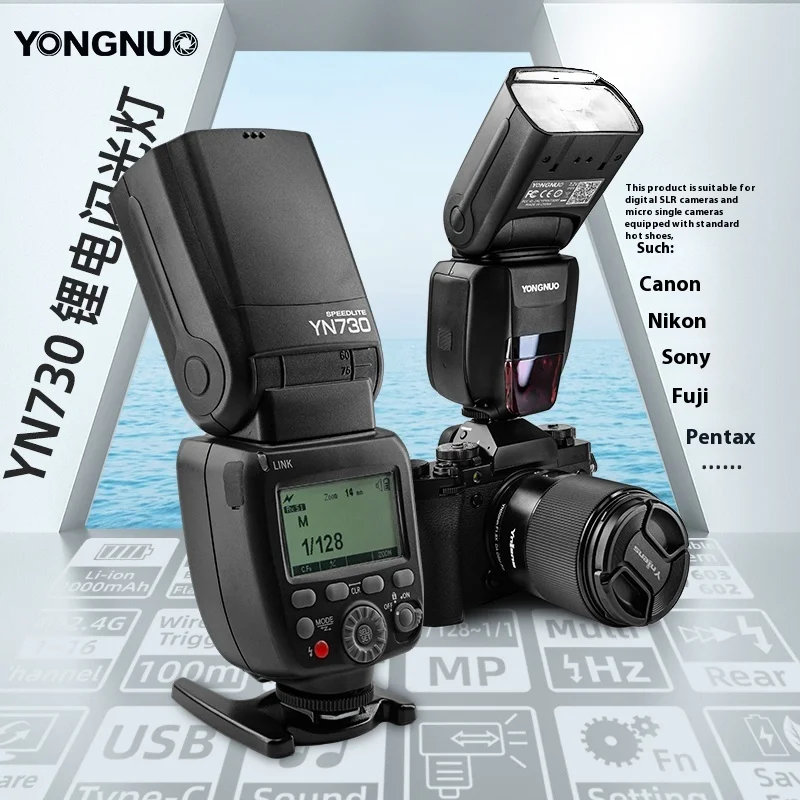 Original YONGNUO YN560 YN730 On-Camera Flash Electronic Speedlite Wireless Trigger Speedlite For Nikon Canon Sony FUJIFILM