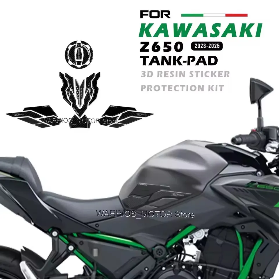 

Z650 Z 650 For Kawasaki Z650 2023-2025 Motorcycle Accessories 3D Epoxy Resin Protection Sticker New Decorative Decal