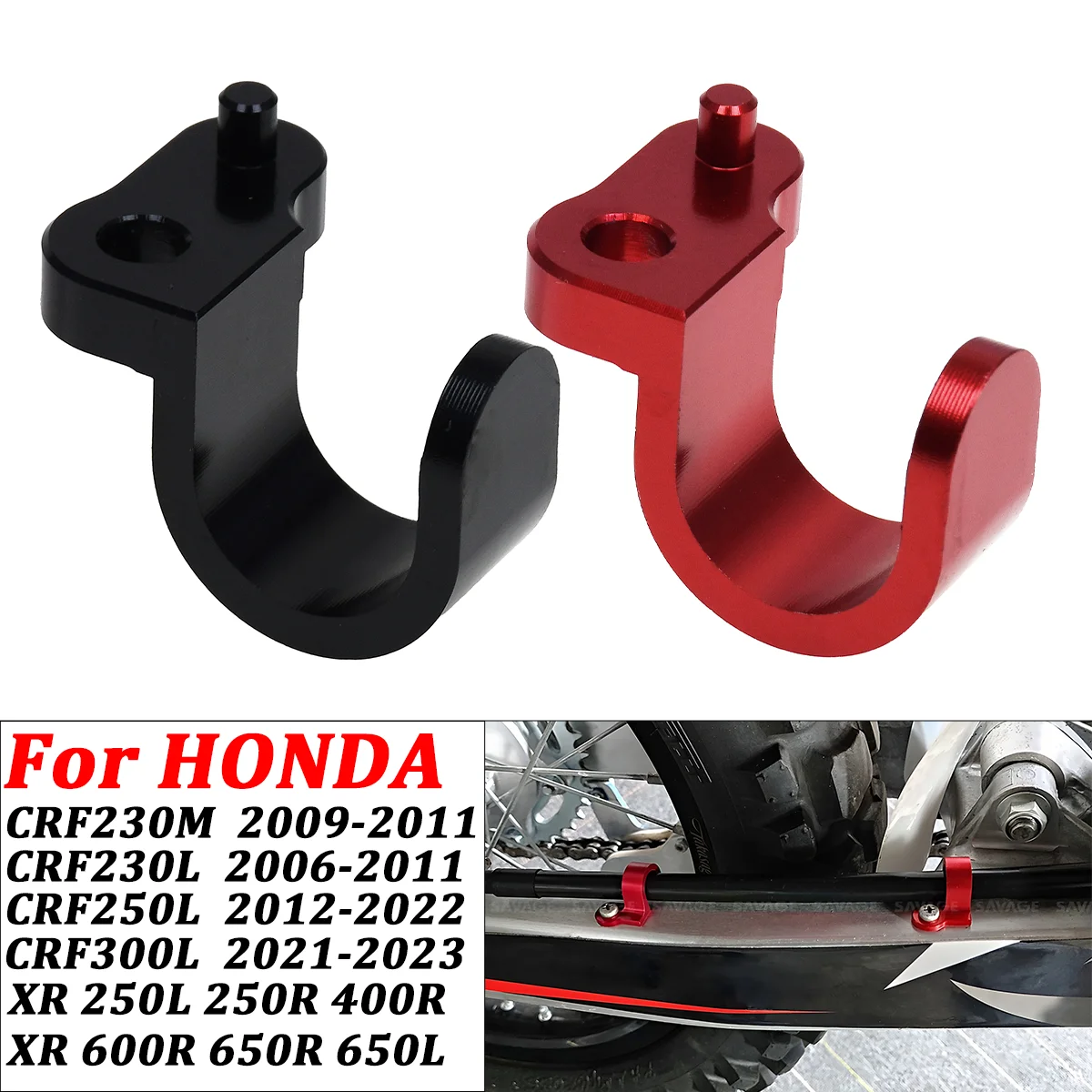 

For HONDA XR650R XR650L XR600R XR250R XR250L CRF230L 250L 300L Rear Brake Hose Guide Clamp Motorcycle Brake Line Holder