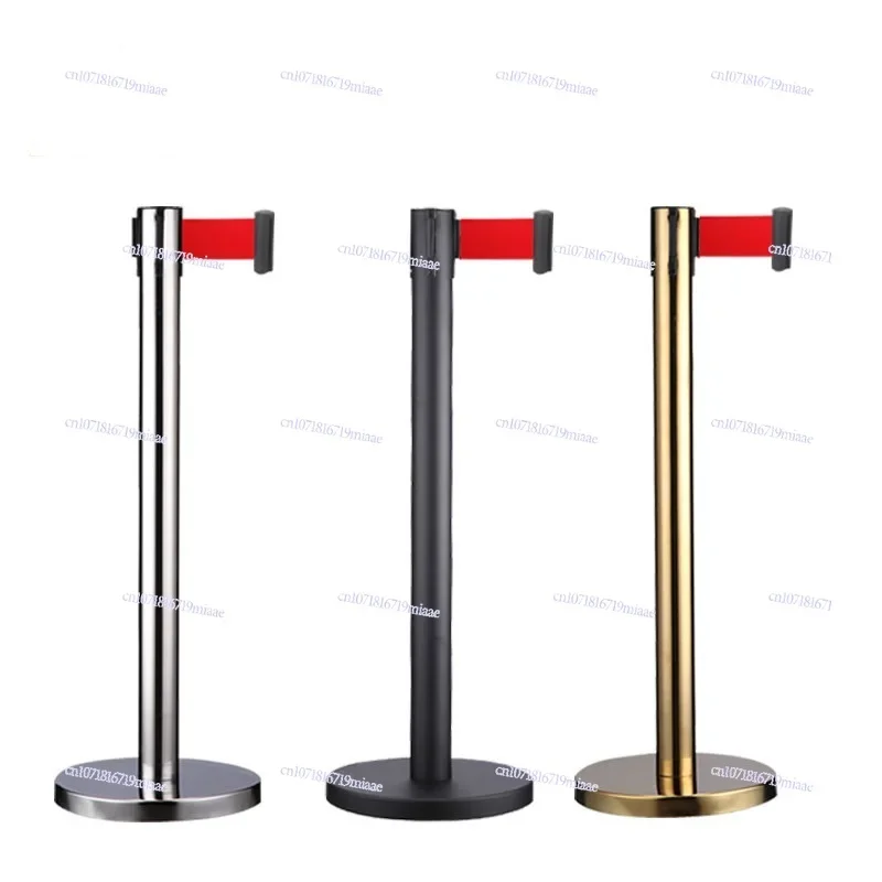 One Meter Line Railing Barrier Belt Telescopic Belt Fence Stainless Steel Queuing Guardrail