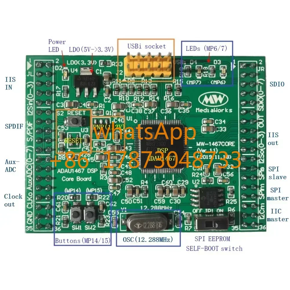 

ADAU1467 ADAU1466 ADAU1452 Core Board (NEW!)