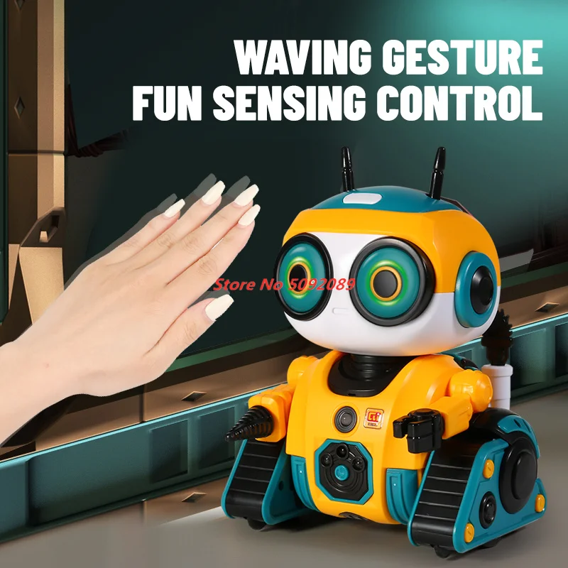 2.4G Remote Control Dancing Robot Intelligent Induction Interactive Touch Sensing Music Smart Rc Robot with Lights Kids Toy Gift