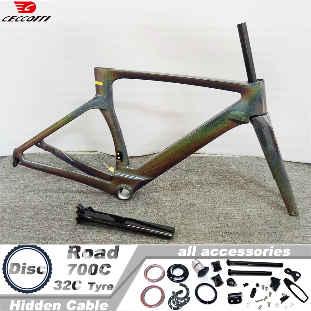 CECCOTTI RF26モデル カメレオンカラー ロードバイクフレーム T47BB