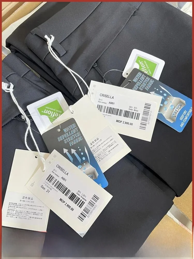 

Водонепроницаемые эластичные мужские облегающие длинные брюки Busin, повседневные брюки, специальная фторная технология, против морщин, осень-зима