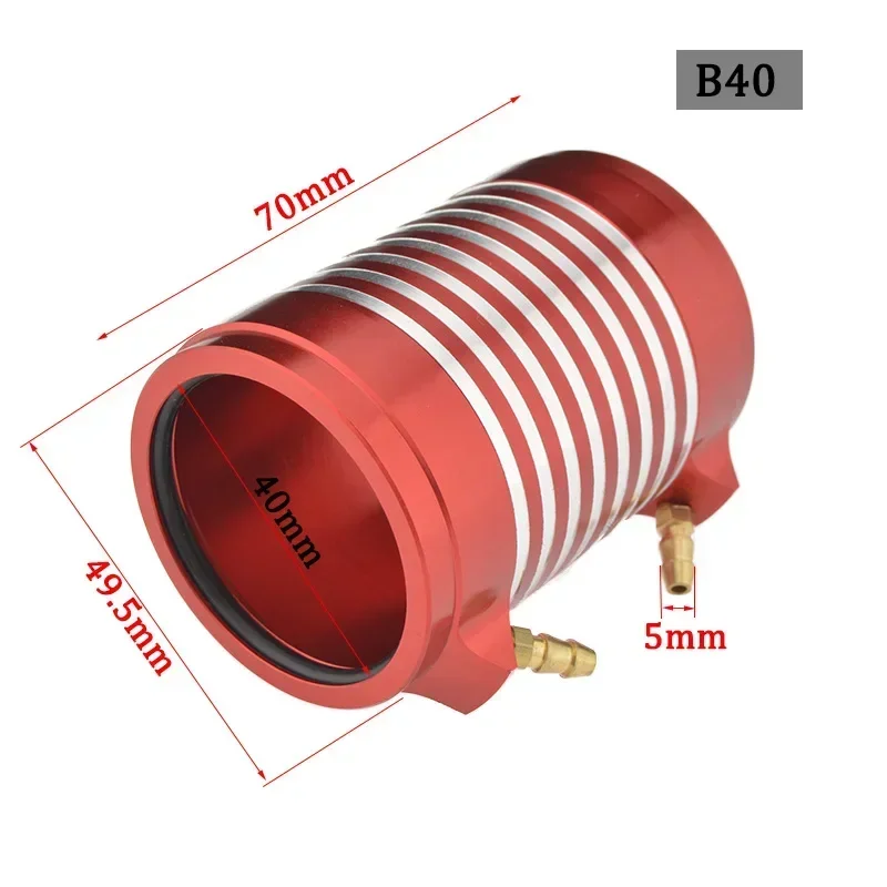 RC Boot Goede Kwaliteit Aluminium CNC Marine Motor Waterkoeling Jas voor RC Boot B20/B36/B40 ID 20/36/40mm Borstelloze Motor