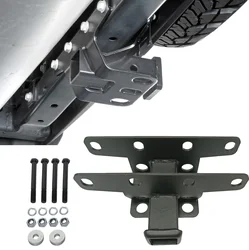 Kit de receptor de enganche de remolque, parachoques trasero de 2 pulgadas, clase para Jeep Wrangler JK JL JT 2007-2023, 2 puertas y 4 puertas ilimitadas