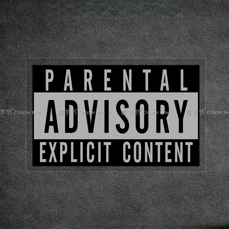 

PARENTAL ADVISORY автомобильная наклейка предупреждение персонализированное стекло украшение мотоцикл, багаж, компьютер водонепроницаемая светоотражающая наклейка