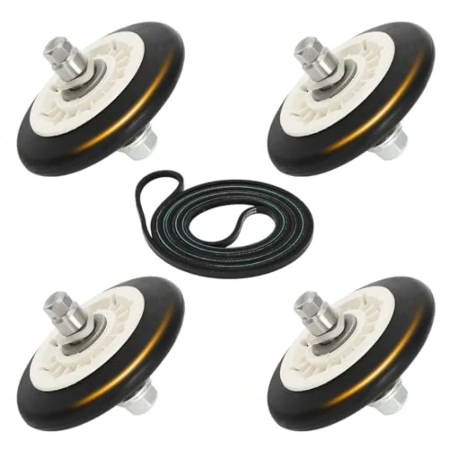 

WE03X10008 Dryer Roller Kit 4Pcs WE12X10011 Dryer Belt Dryer Repair Kit Compatible with ge Dryer 3 Years Warranty- Figure 3 Sho