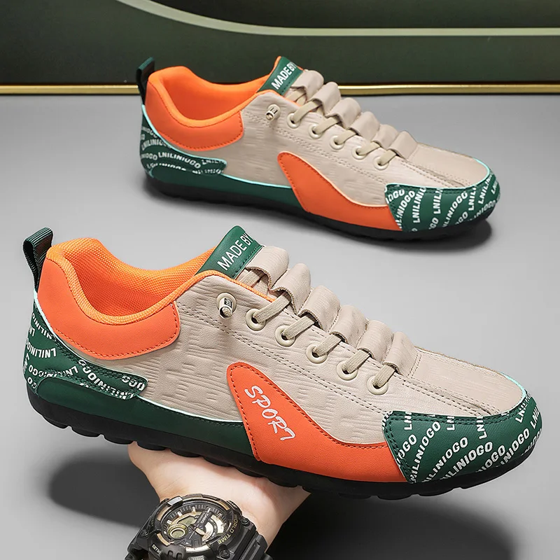 

Men's Slip-On Sports Shoes Soft Bottom Anti-Slip Casual Trendy Spring Autumn Wear Durable Rubber Outsole round Toe Comfortable