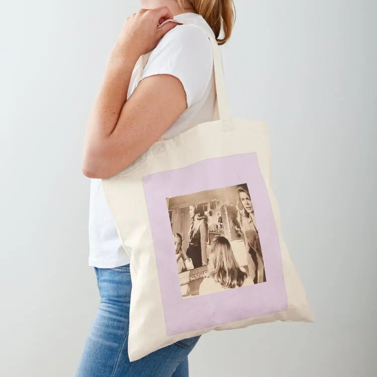 

Ellen Burstyn and Cybill Shepherd in The Last Picture Show Tote Bag Canvas reusable shopping bag cloth bag woman