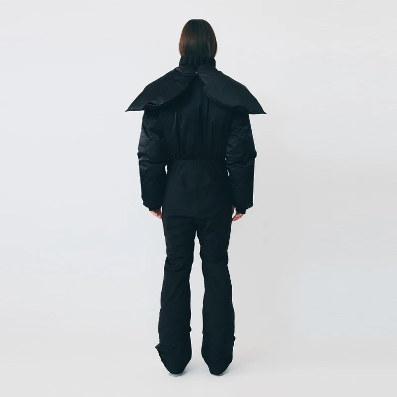 Women\'s Detachable Hooded Ski Suit Jumpsuit Winter Sports Warm Clothing Outdoors Commuter Clothes Women\'s New Casual Clothes