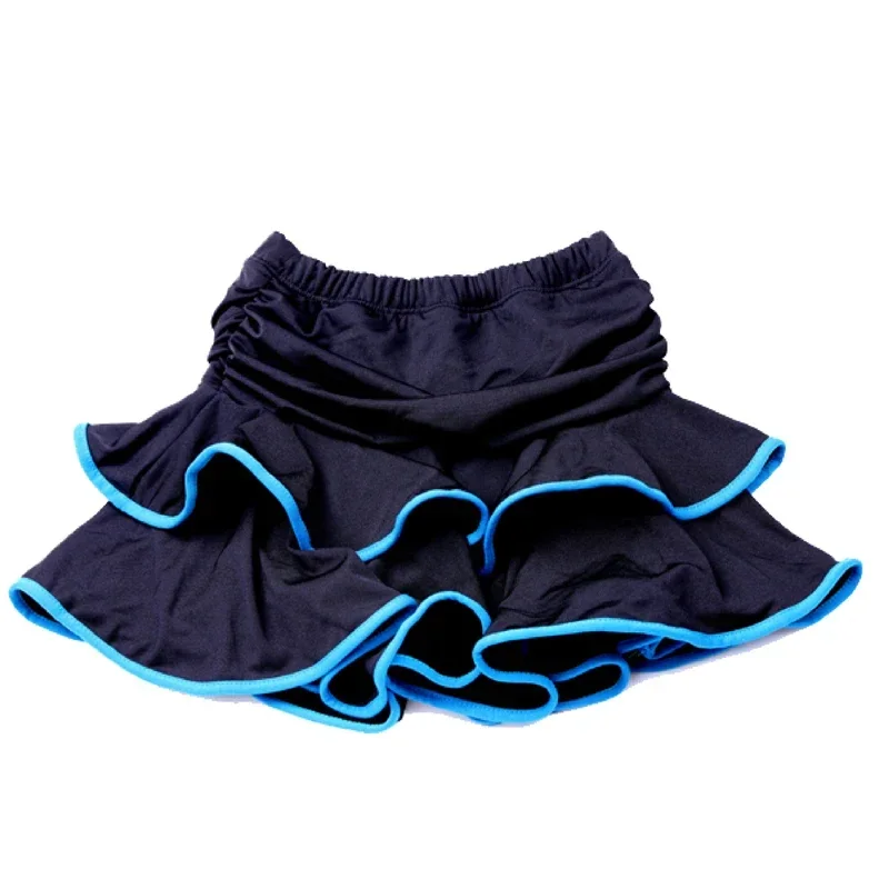 10 colores nuevas niñas falda de baile latino salón de baile Samba Chacha vestido de baile Culottes para niños actuación espectáculo falda Ropa de baile