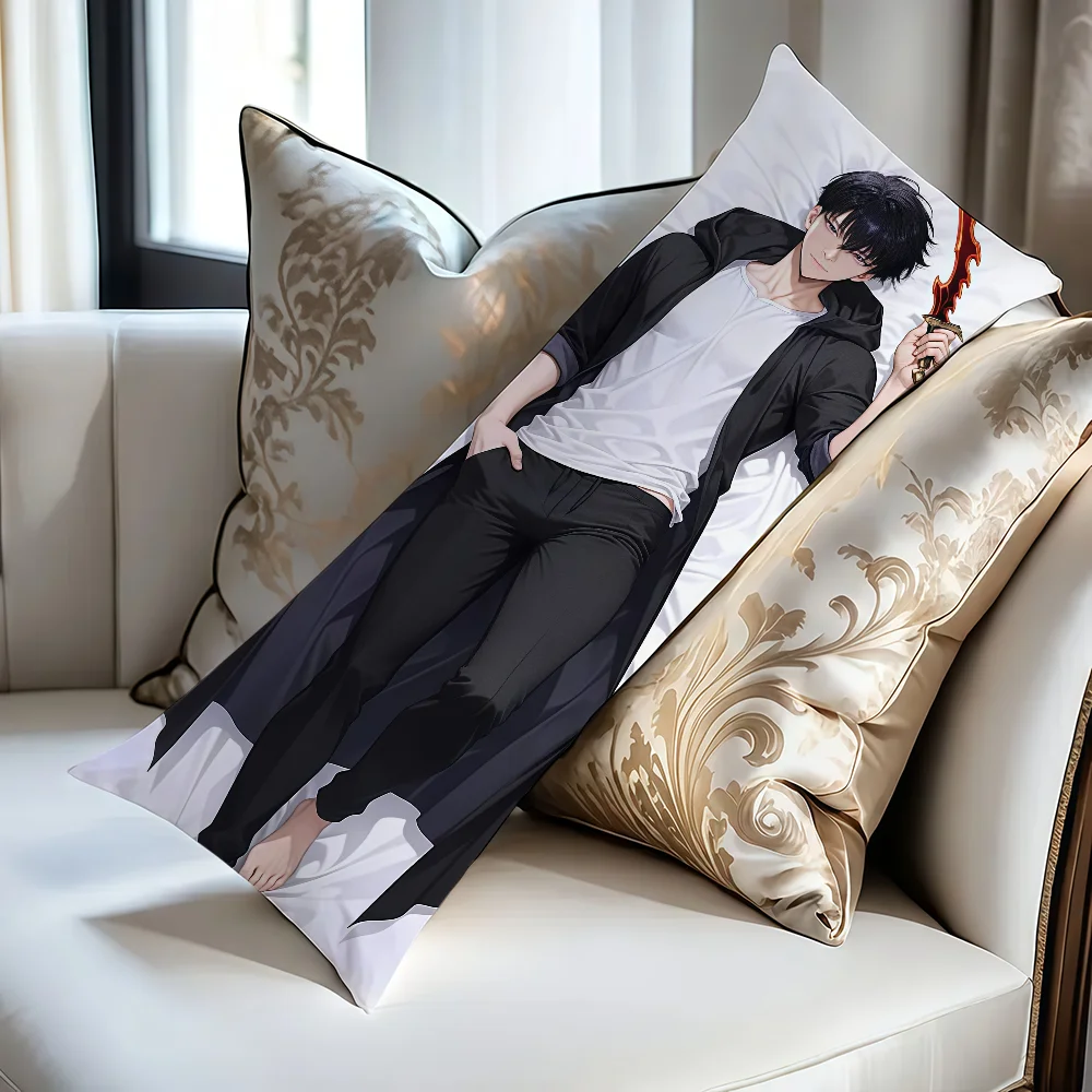 Sung Body Rectangle Jin-Woo Kissenbezug für Zuhause, Sofa, Wohnzimmer, 51 x 137 cm, Dakimakura-Hülle