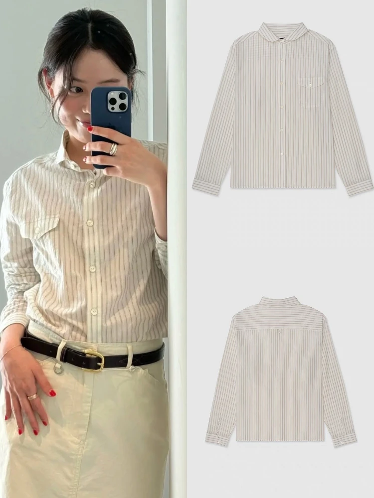 فضفاض طويل Sve المرأة irt العمودي المشارب بسيطة الرجعية الأساسية Sle Dongda بوابة القطن عارضة Faion أعلى للفتيات #1