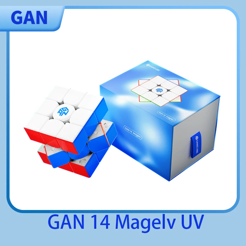 Gan 14 Maglev UV Magnetic Magic Speed Cube GAN 14 UV Stickerless Professional Fidget Toys GAN 14M Cubo Magico Puzzle