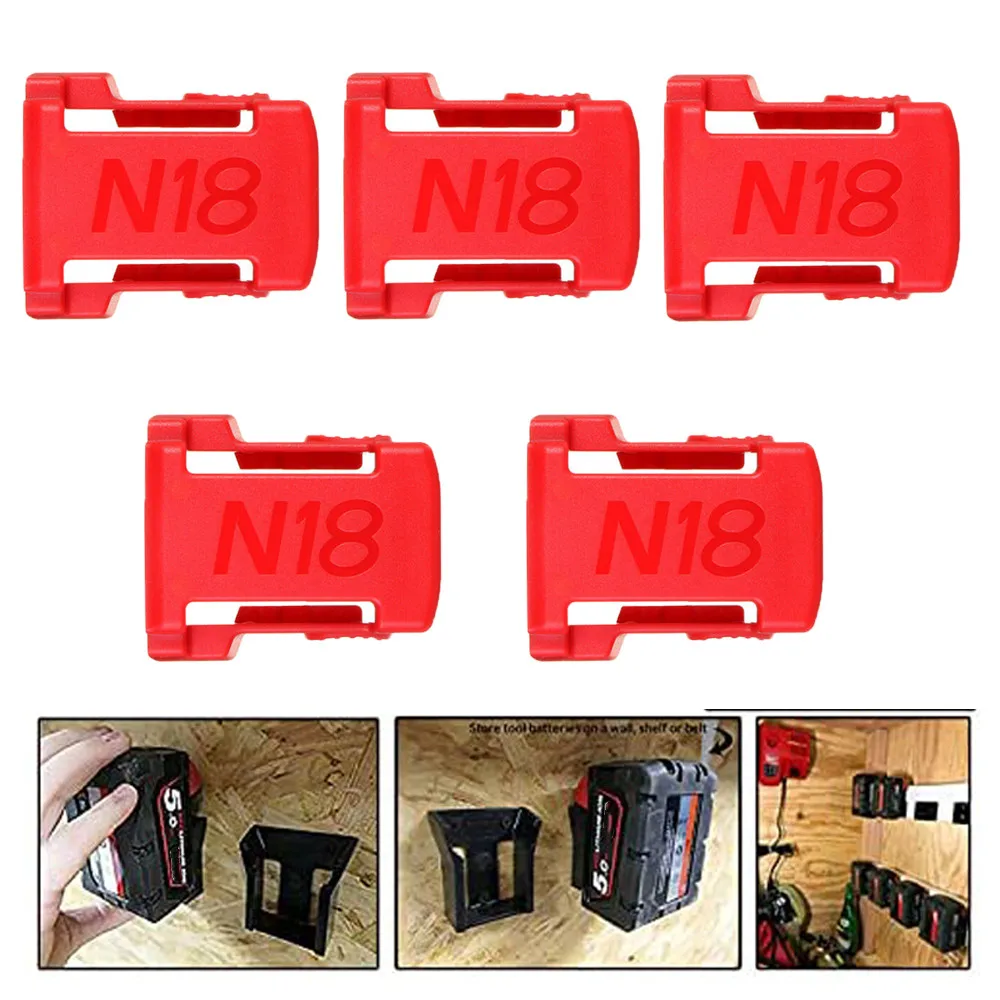 5 шт./упаковка, держатель для аккумулятора Milwaukee 48-11-1850 18 в