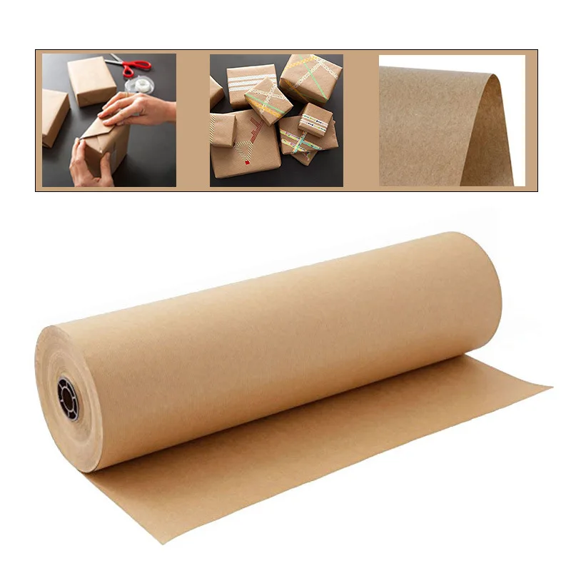 Amazon pop roll brown kraft paper arts and crafts gift packaging package decorative paper