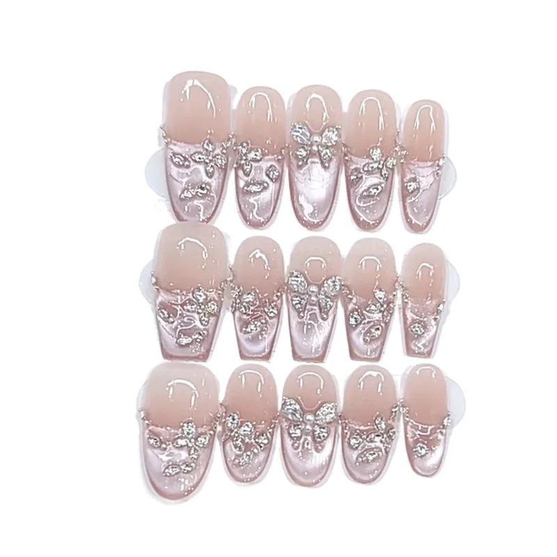 

Handmade armor starry sky butterfly dance three-dimensional butterfly cat eye pure desire temperament nail art sticker