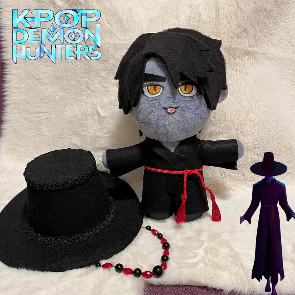 

Movie KPop Demon Hunters Saja Boys Cosplay Doll Cute Cartoon Figure Plush Stuffed Cotton Dolls Collectible Room Decoration