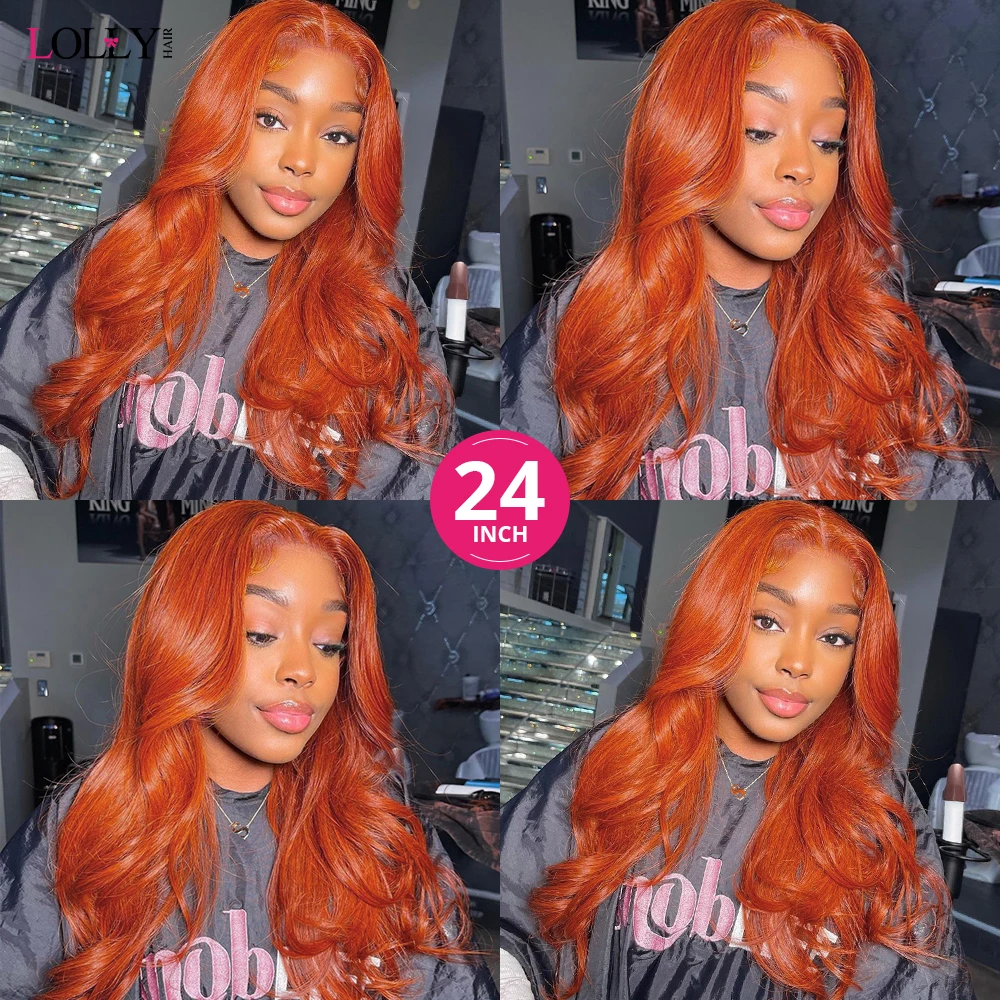 Ginger Orange Body Wave Bundles Colored Human Hair Bundles 1 3 4 Bundles Brazilian Hair Weave Bundles Remy Human Hair Bundles