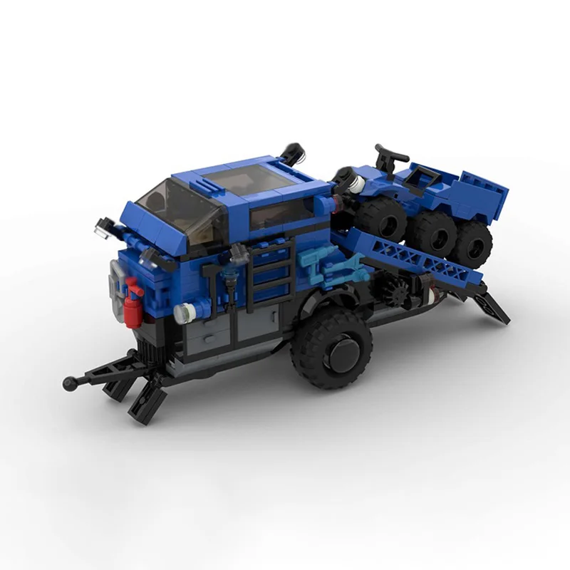 City Car Model MOC Building Bricks Offroad Adventure Trucks Modular Technology Children Holiday Gifts Assemble Toys Suit