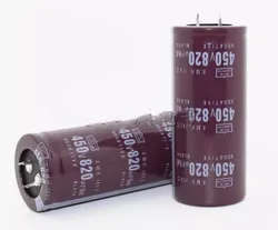 12PCS-2PCS 450V820UF 820UF 450V Electrolytic Capacitor  volume   35X60MM