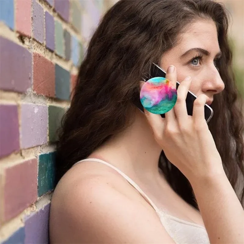 漫画かわいい折りたたみ拡張可能な携帯電話グリップホルダーソケットポケットサポート IPones 指リング Griptok 拡張スタンド