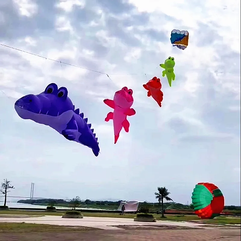 free shipping 10m crocodile kite flying cerf volant adulte kite vlieger pipas kit pipeiro cometas voladoras adulto wireless fun