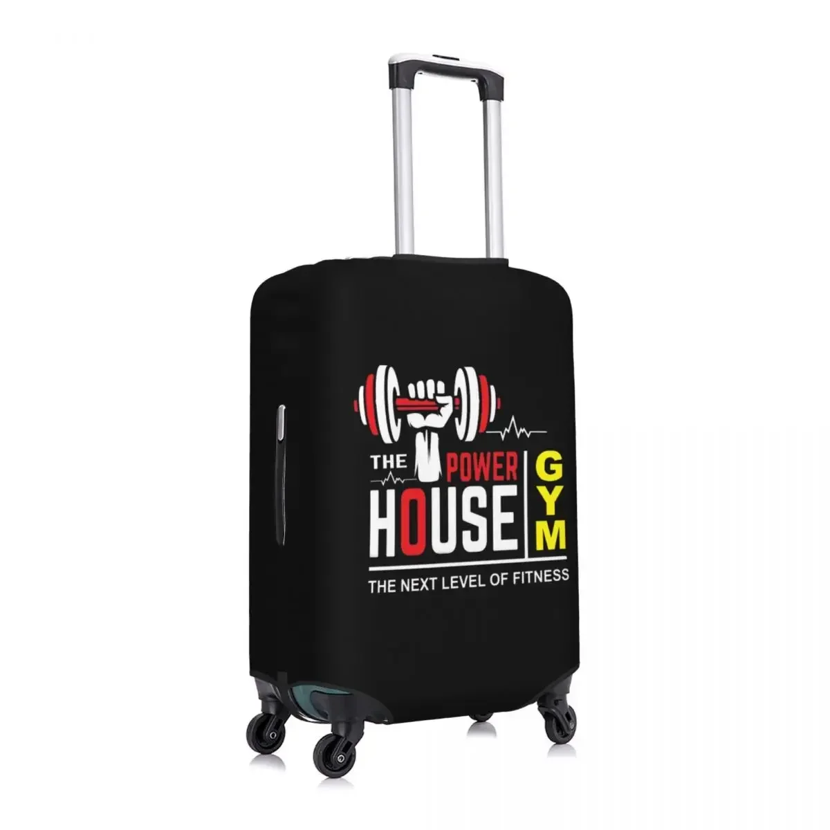 Custom Funny Powerhouse Gym Bodybuilding Fitness Luggage Cover Protector Dust Proof Travel Suitcase Covers