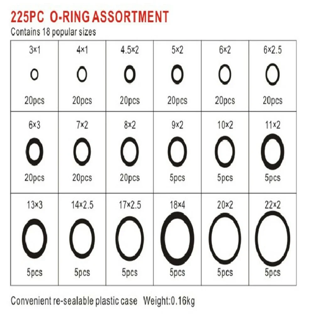 Brand New Suitable Supply Useful Rubber O-ring Plumbing Seal Replacement Rubber Sealing Set Tools Accessory Gadget