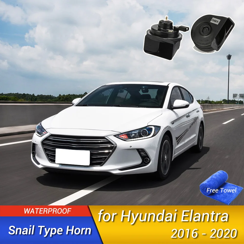 For Hyundai Elantra 2016 2017 2018 2019 2020 Car Snail Type Horn Accessories Modified Tweeter High Bass Styling