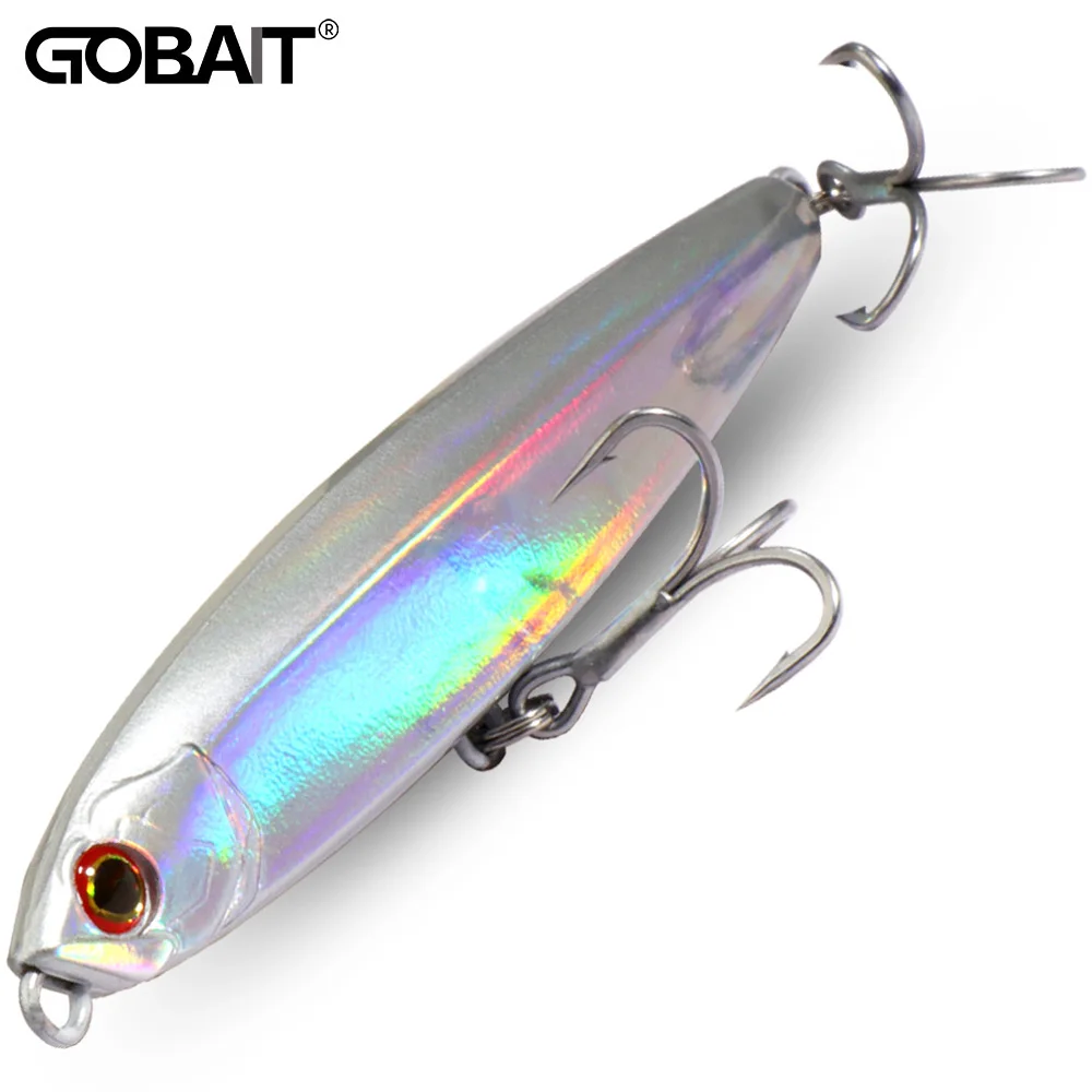 GOBAIT Sinking Pencil Bait 10g 14g 18g 24g Minnow 8cm 10cm Fishing Hook Metal Jig Wobbler Plopper Casting Gear Popper Pesca Lure