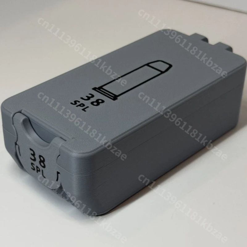 38 Special Bullet Storage Box 3D Printing Box  for Military Fans Gift Desktop Collection view 5