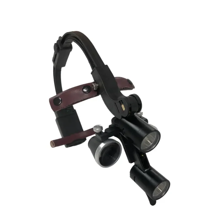 LED Headlight Binocular Loupes 2.5X 3.5X Head Light Lamp Loupes Headband Magnifying Glasses