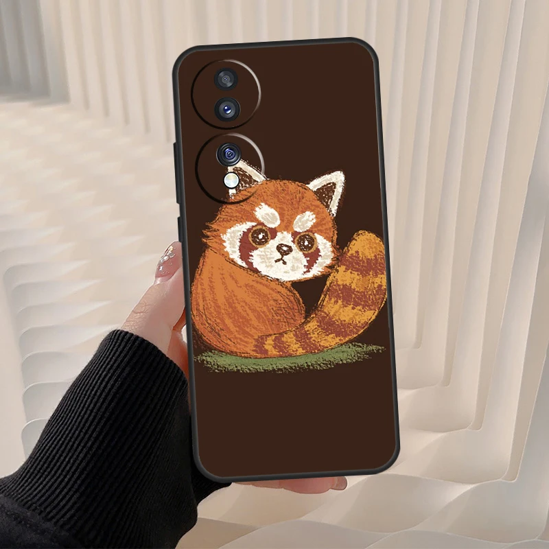Red Panda For Honor Magic 7 5 6 8 Pro Case For Honor 200 400 70 90 Lite X8c X8b X9a X9b X9c X9d Win RT - view 4