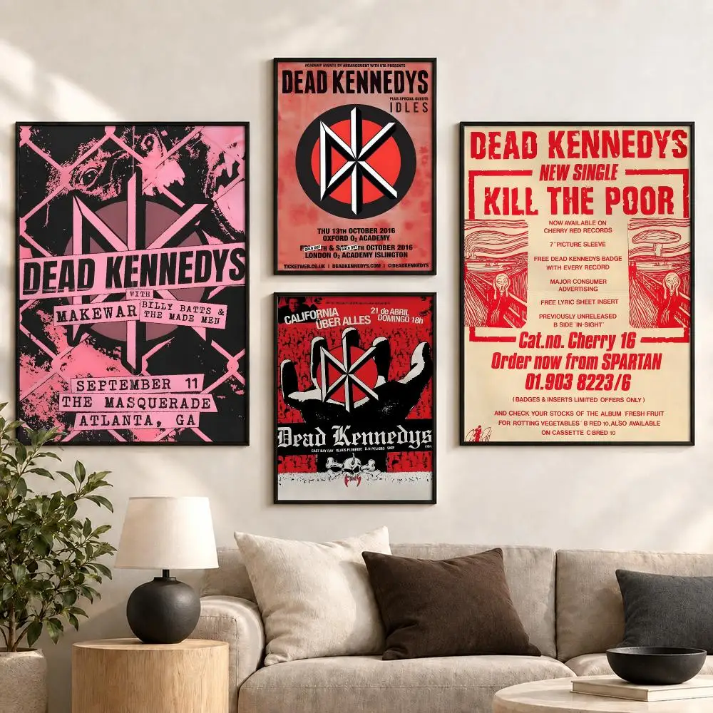 Dead Kennedys 80s Punk Rock Band Classic Album Graphics Poster Aesthetic Art Print for Bedroom & Living Room Decor, Unframed