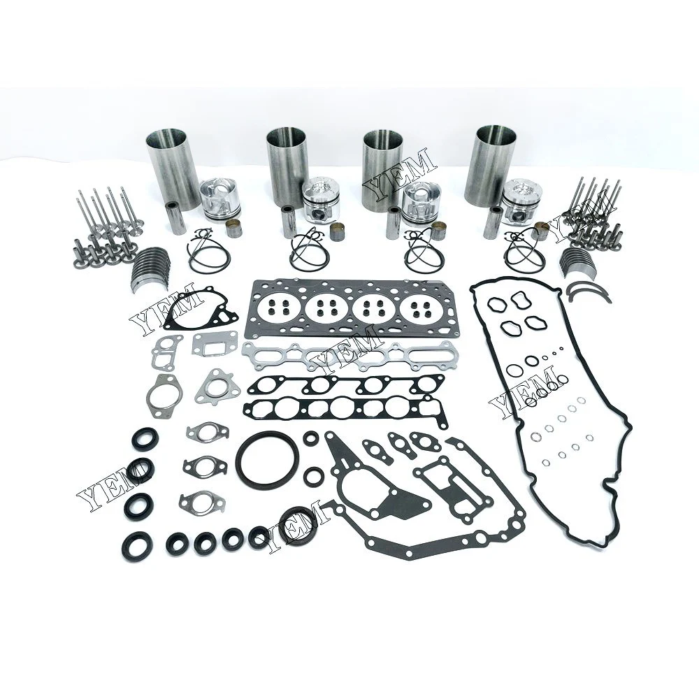 

4D56 Engine Cylinder Liner Kit With Full Gasket Kit Engine Bearings Set Valves For Mitsubishi Diesel Engine Parts