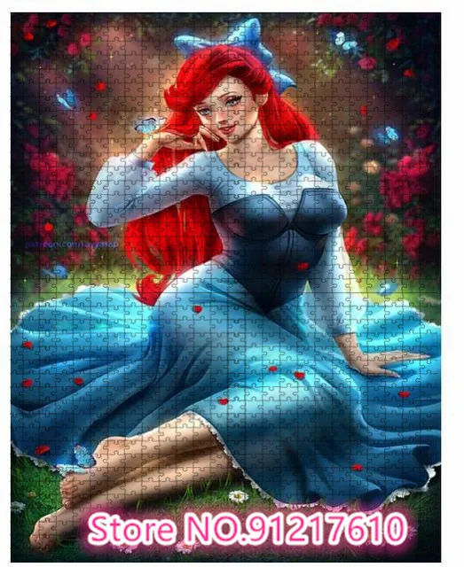 Disney Princess Girl 1000 Piece Puzzle, Beautiful Fairy Christmas Gift Puzzle Game, Children's Gift, Brainstorm puzzle