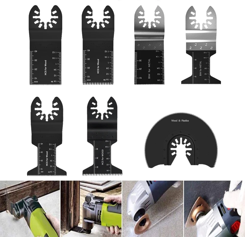 28 Pcs Quick Release Multitool Accessories Universal Multi Tool Blades Wood and Metal Cutting