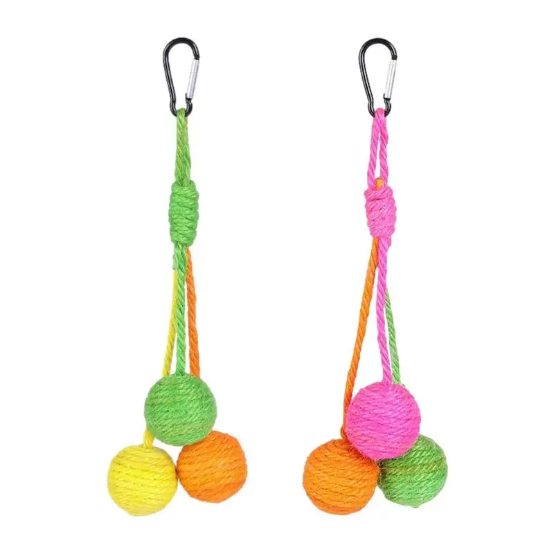 

Cat Toys Set Sisal Scratcher Ball Toy nteractive Cat Sisal Rope Ball Toy Cat Ball Rolling Ball Scratch Cat Toy