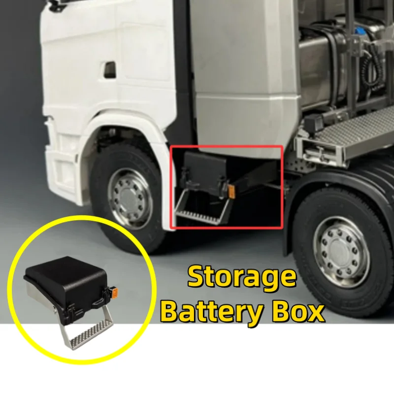 

SCALECLUB RC 770S Storage Battery Box Decorative Accessories For Tamiya LESU 1/14 Rc Truck Trailer Tipper Parts Accessories