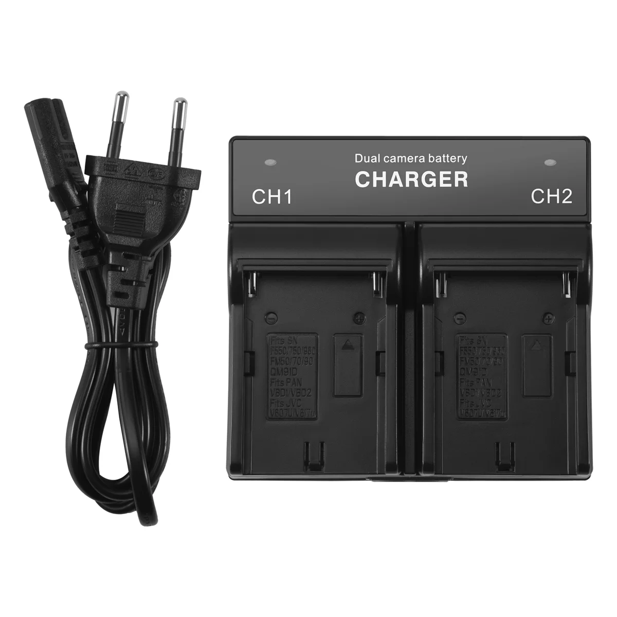 Dual Channel battery charger for SONY NP - F970 F750 QM91D FM50 FM500H FM55H F960  battery